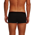 3 Pack Brazilian Trunks // Black + Charcoal + Red (L)