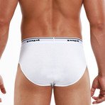 3 Pack Cotton Brief // White (M)