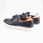 Leather Tassle Slip-On Sneakers // Black (Euro: 38)