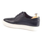 Brogue Leather Sneakers // Black (Euro: 38)