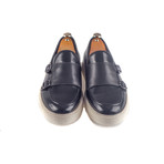 Double Monk Strap Sneakers // Black (Euro: 45)