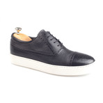 Brogue Leather Sneakers // Black (Euro: 41)
