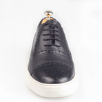 Brogue Leather Sneakers // Black (Euro: 44)