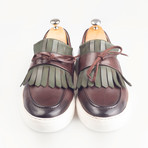 Leather Tassle Slip-On Sneakers // Brown (Euro: 42)