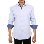Mason Long Sleeve Button-Up Shirt // Blue (L)