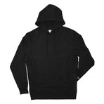 French Terry Pullover Hoodie // Black (L)