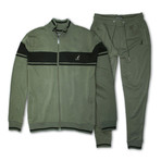 French Terry Full Zip Jacket + Jogger Set // Olive (L)