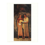 Diego Rivera // Women with Flowers and Vegetables // Offset Lithograph