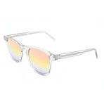 Men's Unico Sunglasses // White Transparent