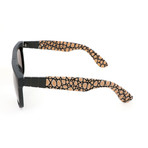 Unisex Flat Top Gianni Pompei Sunglasses // Black