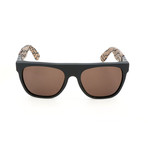 Unisex Flat Top Gianni Pompei Sunglasses // Black