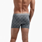 Seamless Pucker Pouch Short // Gray + Black (OS)