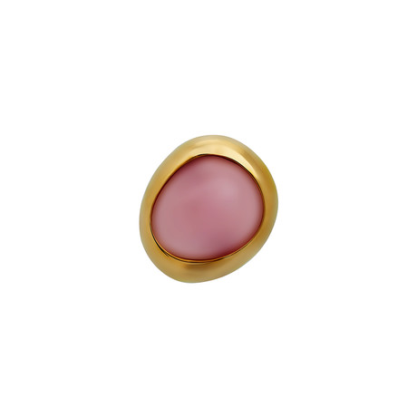Fred of Paris Belle Rives 18k Rose Gold Pink Quartz Single Stud Earring