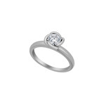 Fred of Paris Fleur Celeste Platinum Diamond Ring // Ring Size: 6.5