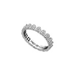 Fred of Paris Une Ile D'or 18k White Gold Diamond Ring // Ring Size: 6.5