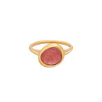 Fred of Paris Belles Rives 18k Rose Gold Rhodochrosite Ring // Ring Size: 6.5