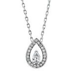 Fred of Paris Lovelight 18k White Gold Diamond Pendant Necklace I