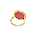 Fred of Paris Belles Rives 18k Rose Gold Rhodochrosite Ring // Ring Size: 6.25