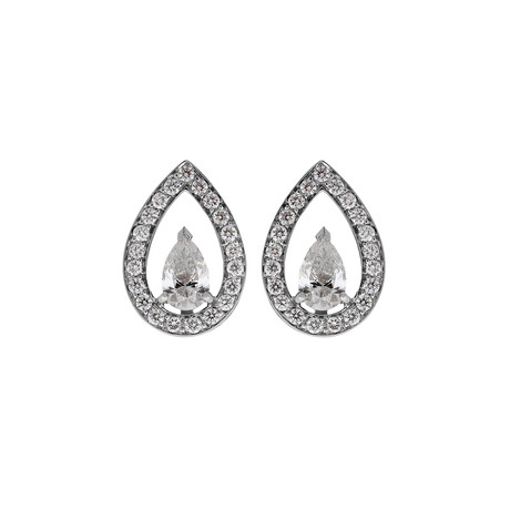 Fred of Paris LoveLight 18k White Gold Diamond Earrings I