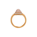 Fred of Paris Paindesucre 18k Rose Gold Diamond + Pink Quartz Ring (Ring Size: 6.5)
