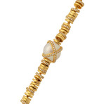 Fred of Paris Baie Des Anges 18k Yellow Gold Diamond + Freshwater Pearl Bracelet III