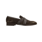 Criss-Cross Penny Loafers // Brown (US: 7)