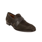 Criss-Cross Penny Loafers // Brown (US: 11)