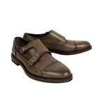 Double Monk Shoes // Brown (US: 7)