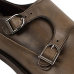 Double Monk Shoes // Brown (US: 11)