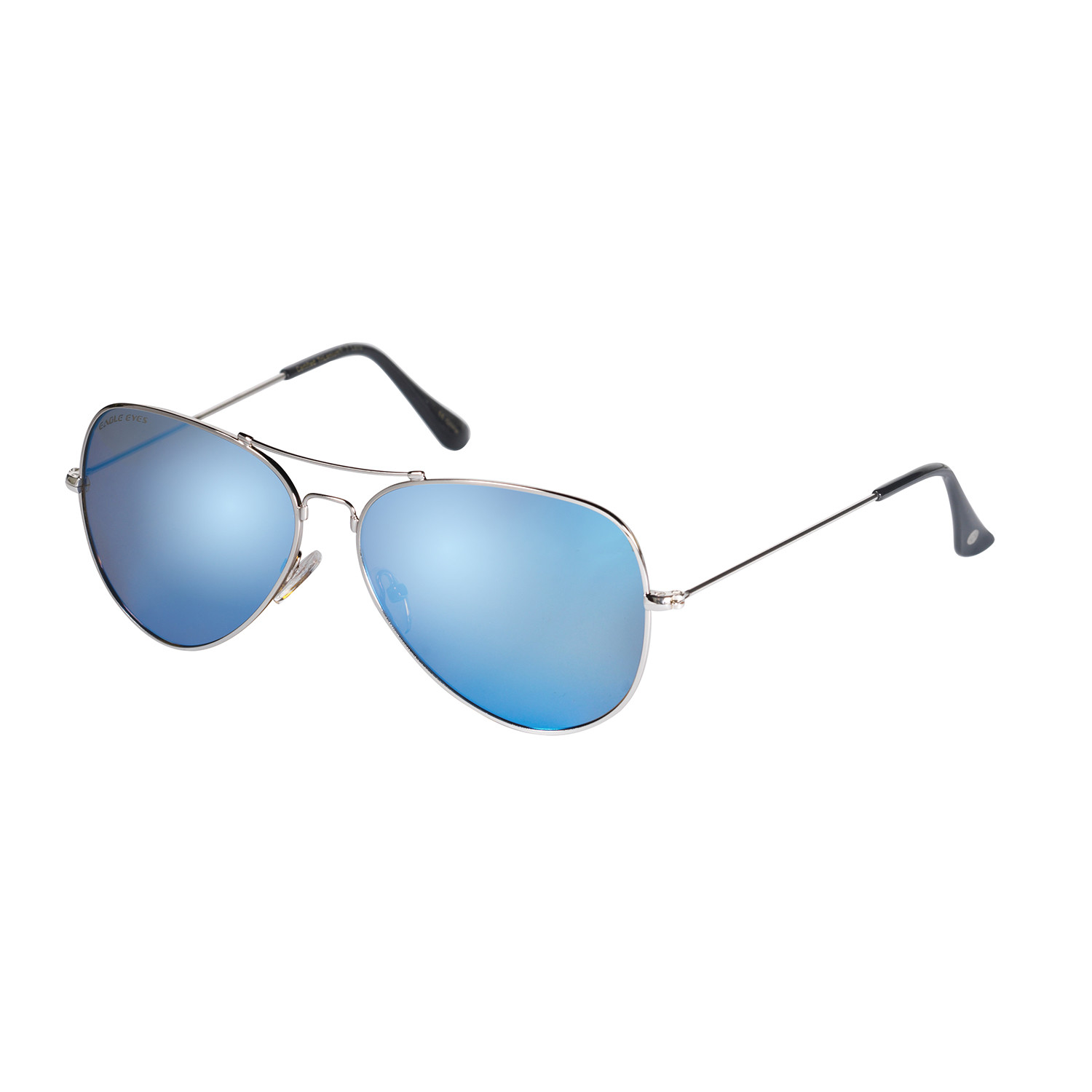 Eagle Eyes Optic // Memory Flex Polarized Sunglasses // Silver + Blue ...