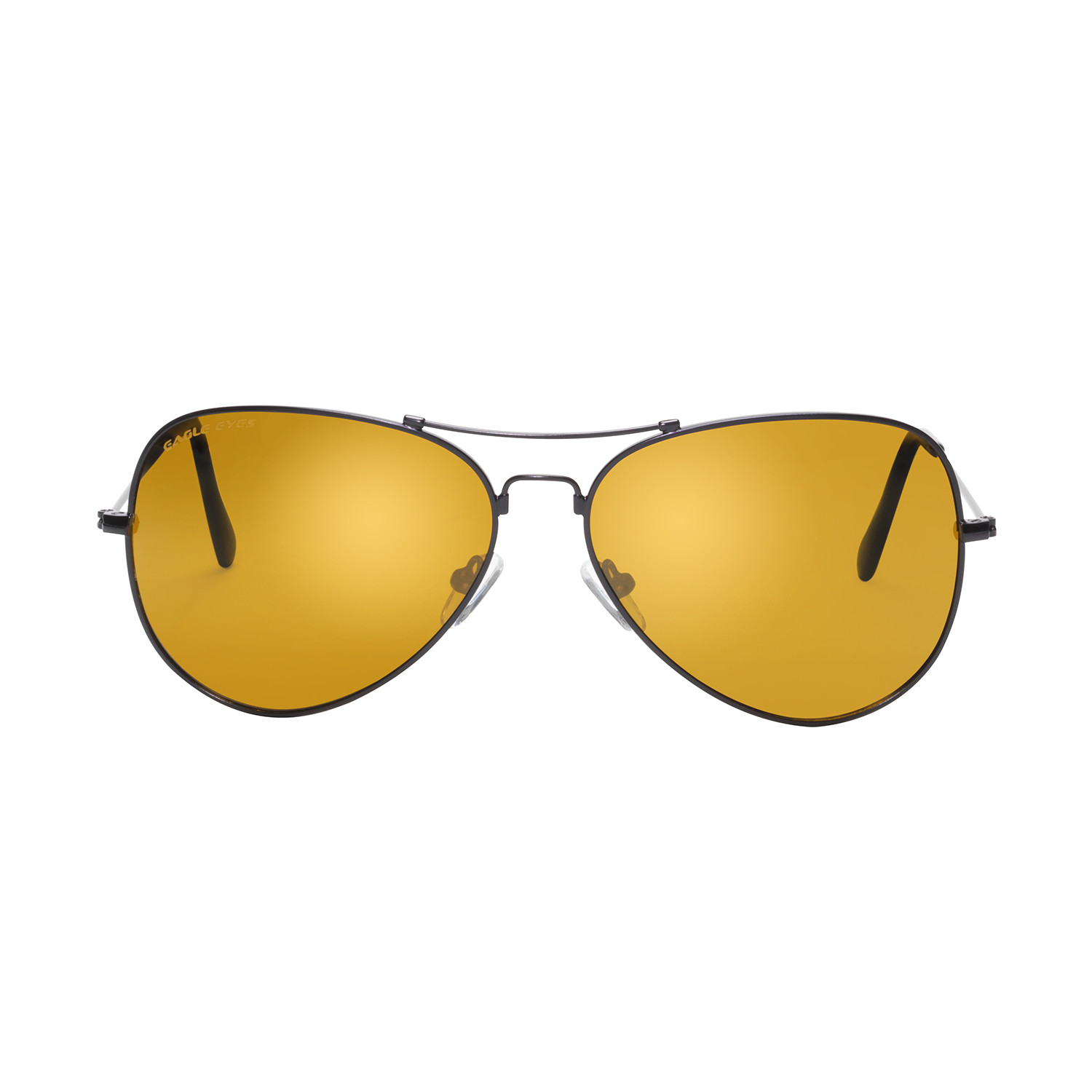 Eagle Eyes Optic // Memory Flex Polarized Sunglasses // Black + Gold ...