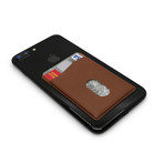 Smart Phone Stick-On Wallet // Espresso
