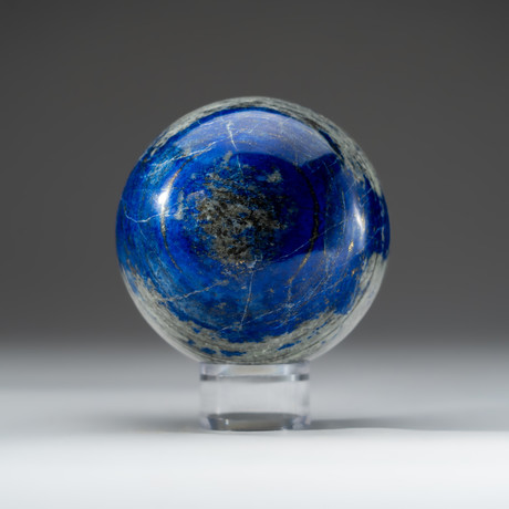 Lapis Lazuli Sphere + Acrylic Display Stand