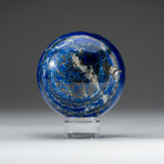 Lapis Lazuli Sphere + Acrylic Display Stand