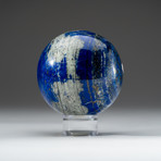 Lapis Lazuli Sphere + Acrylic Display Stand