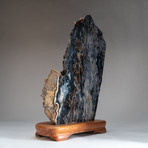 Agate Slice + Wooden Stand