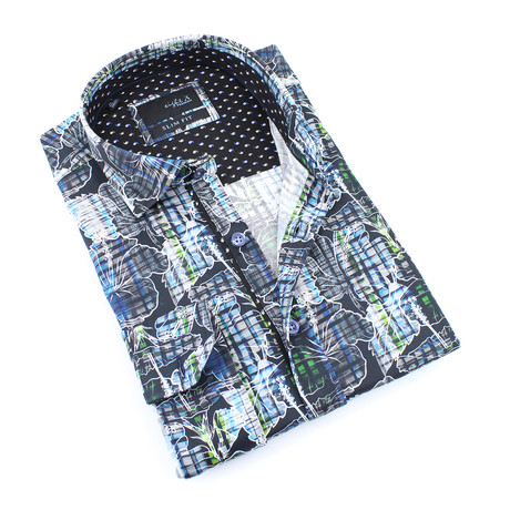 Creed Button-Up Long Sleeve Shirt // Multicolor (S)