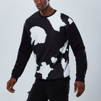 Cow Sweatshirt // Black (L)