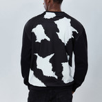 Cow Sweatshirt // Black (L)