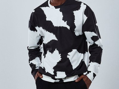 Cow Hide Sweatshirt