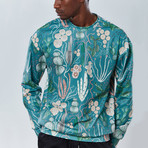 Cactus Sweatshirt // Blue (XL)