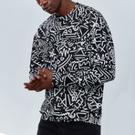 Hypnotic Sweatshirt // Black + White (2XL)