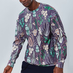 Cactus Sweatshirt // Purple (S)