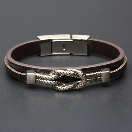 Brut Knot Bracelet // Brown (Small - 6.5")