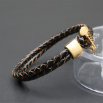 Bali Gold Bracelet // Brown (Small - 6.5")