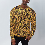 Full Cheetah Sweatshirt // Yellow (L)