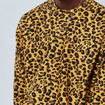 Full Cheetah Sweatshirt // Yellow (L)