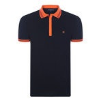 Aiden Short-Sleeve Polo Shirt // Black (2XL)