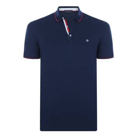 Nile Short-Sleeve Polo Shirt // Navy (XS)