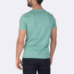 Chandler Short-Sleeve Polo Shirt // Green + Navy (M)